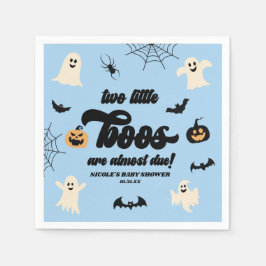 Två små Boos-Twillingar Halloween Baby Shower Pappersservett