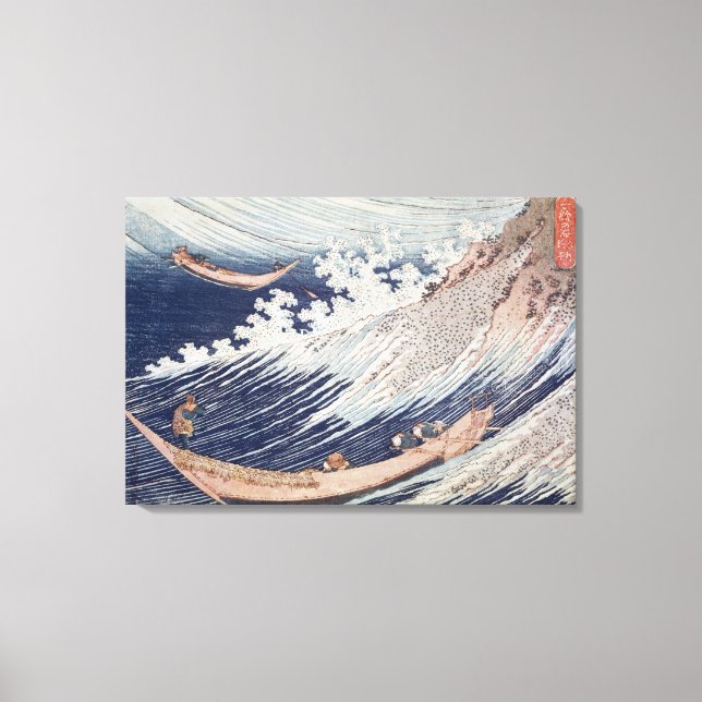 Två små fiskebåtar på havet canvastryck (Framsida)