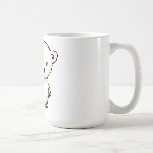 Två små isbjörnar kaffemugg (Höger)