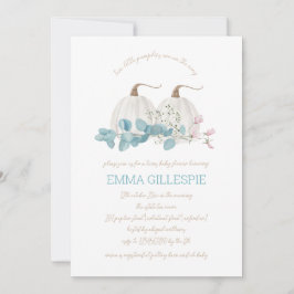 Två små knumpor Twillingar babyskor Inbjudningar