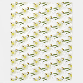 Två små och söta bin fleecefilt