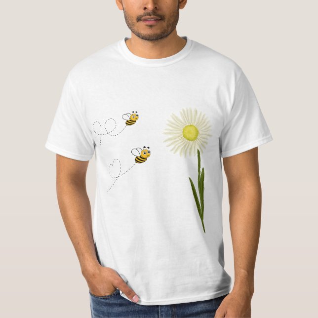 Två små och söta bin t shirt (Framsida)