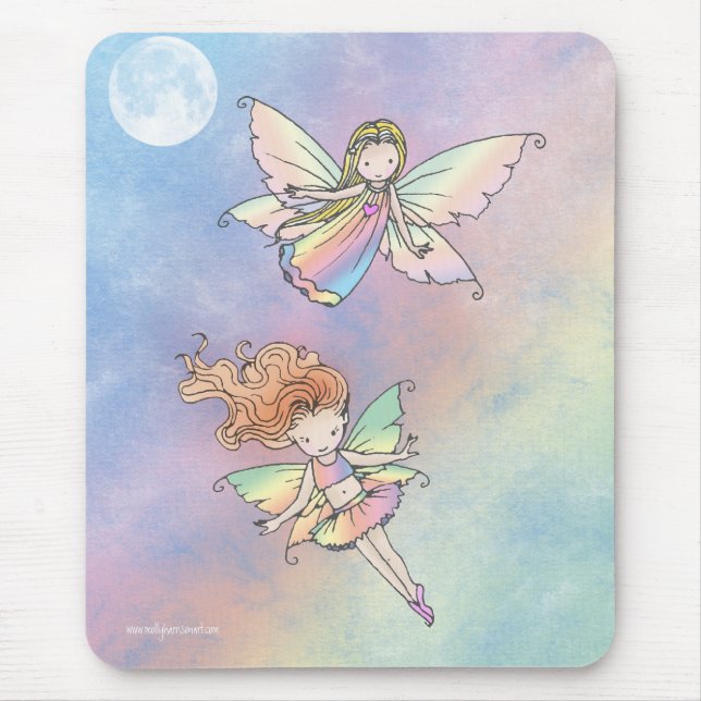 Två små Pixies Mousepad Musmatta (Framsidan)