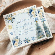 Två små Twillingar för vinter- i Snöflingor babykl