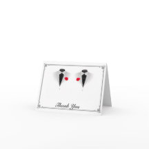 Två Smokingar på Vita Gay Bröllop Tack