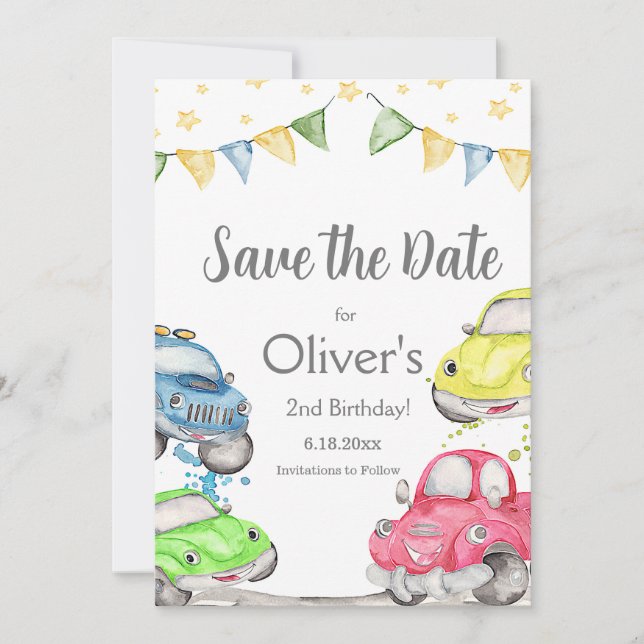 Två snabba 2:a födelsedag i Tävling Spara Datumet (Framsida)