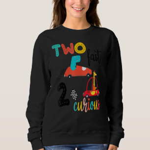 Två snabba 2 Nyfikna Tävlor 2:a födelsedag, Top Bi T Shirt