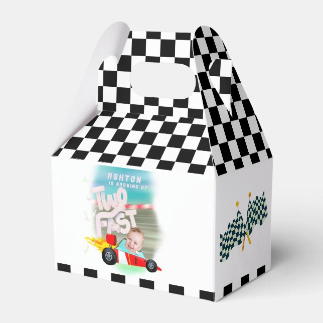 Två snabba Födelsedagsfester Presentaskar (Framsidan Sidan)