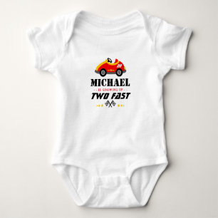 Två snabbbilars andra födelsedag i Tävling T Shirt