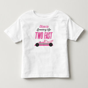 Två snabbgående Rosa-Tävling-kort, andra födelseda T Shirt