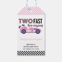 Två snabbgående Rosa-Tävling-kort andra födelsedag