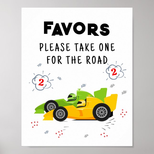 Två snabbsignaturer på andra födelsedagen poster (Framsidan)