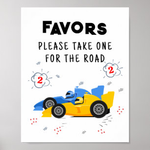 Två snabbsignaturer på andra födelsedagen poster
