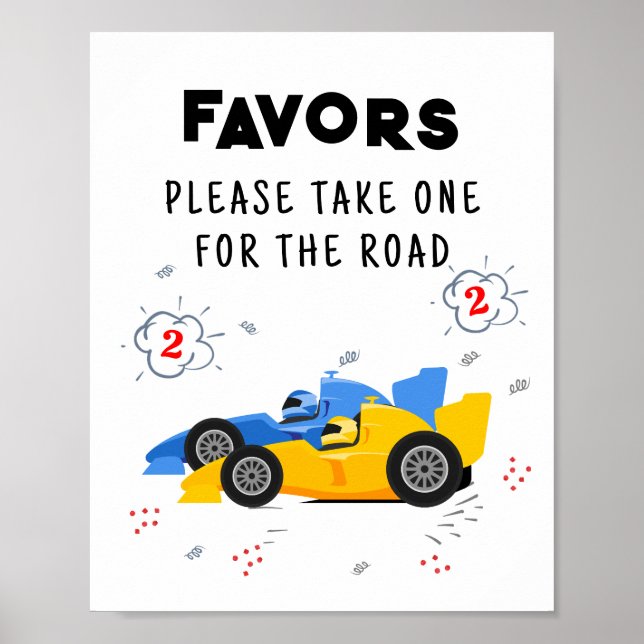 Två snabbsignaturer på andra födelsedagen poster (Framsidan)