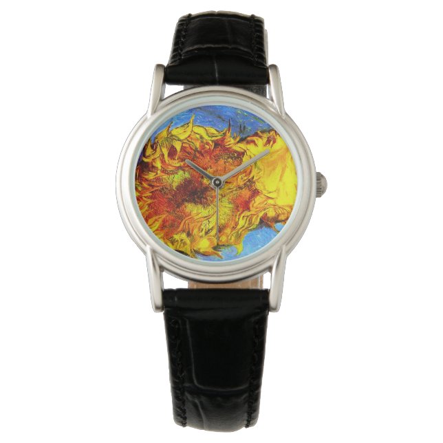 Två snittblommor Van Gogh Armbandsur (Framsida)
