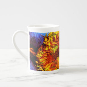 Två snittblommor Van Gogh Benporslin Mugg