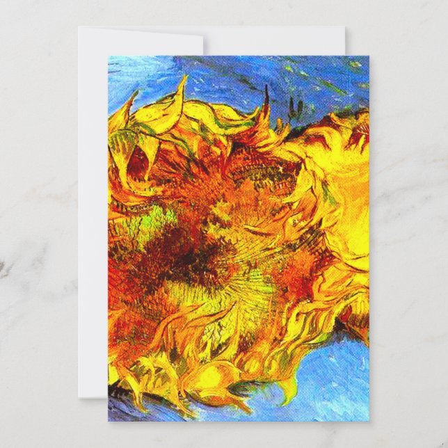 Två snittblommor Van Gogh Spara Datumet (Framsida)