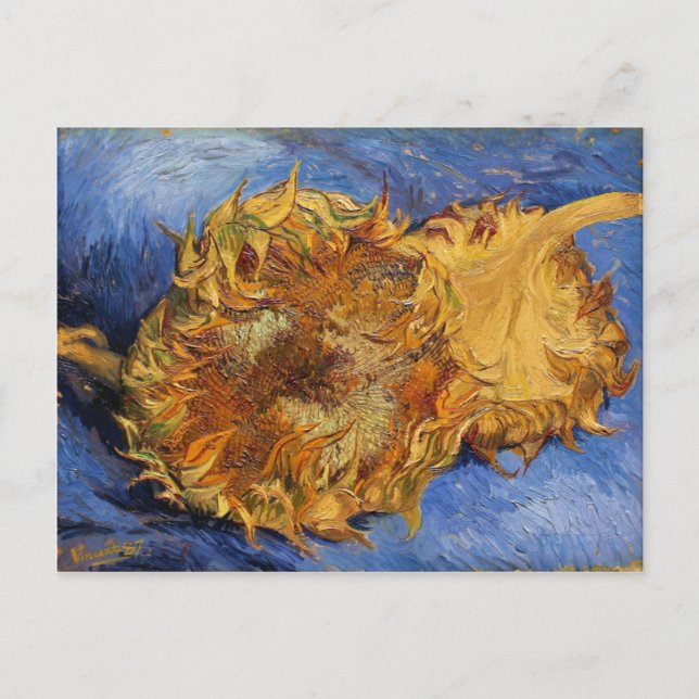 Två snittblommor, Vincent Van Gogh Vykort (Framsida)
