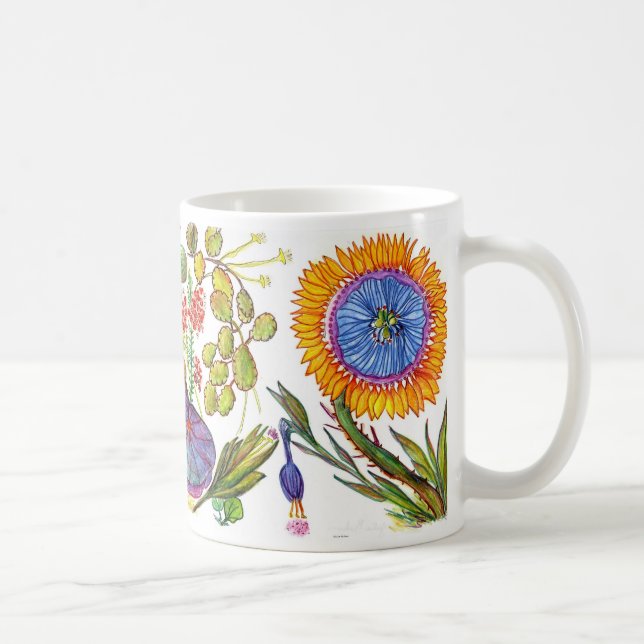 TVÅ SOLIGA BLOMMOR 2 KAFFEMUGG (Höger)