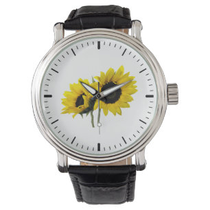 Två solrosor armbandsur