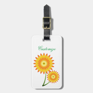 Två solrosväxter thunder_Cove Bagagebricka