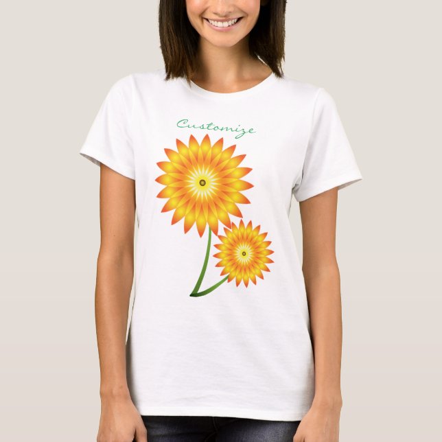 Två solrosväxter thunder_Cove T Shirt (Framsida)