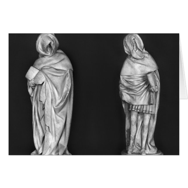 Två sörjanden hälsningskort (Framsidan Horizontal)