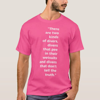 Två sorters dykare dykar upp t shirt