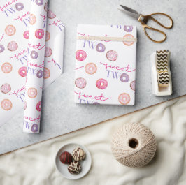 Två söta, andra Donut-tema, Födelsedagsfest Presentpapper