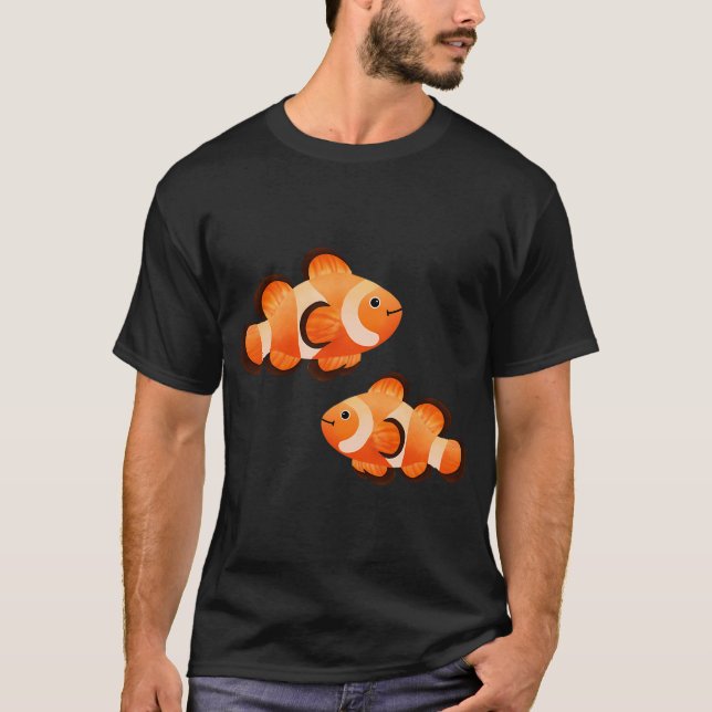 Två söta clownfiskar t shirt (Framsida)