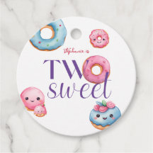 Två söta Donut-Födelsedagsfest