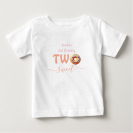 Två söta Donuts 2:a födelsedagen party T Shirt