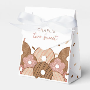 Två söta flickor Donut Birthday Presentaskar