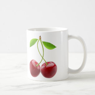 Två söta körsbär kaffemugg