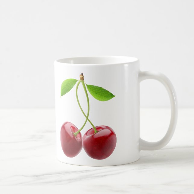 Två söta körsbär kaffemugg (Höger)