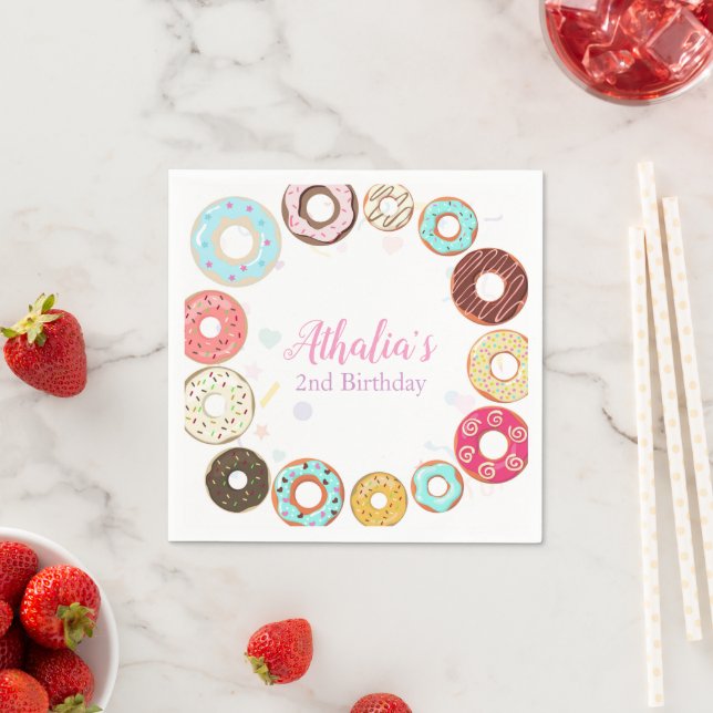 Två söta slumpar, andra födelsedag Papper Pappersservett (Insitu)