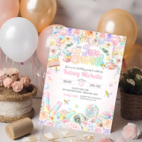Två sötade Pastel Candy Shop på andra födelsedagen