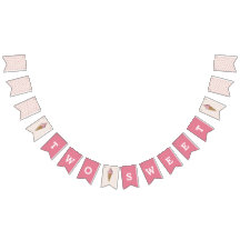 Två sötade Rosa Ice Cream Banner