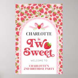 Två sötjordgubbar, andra födelsedag, 24 x 36 Välko Poster