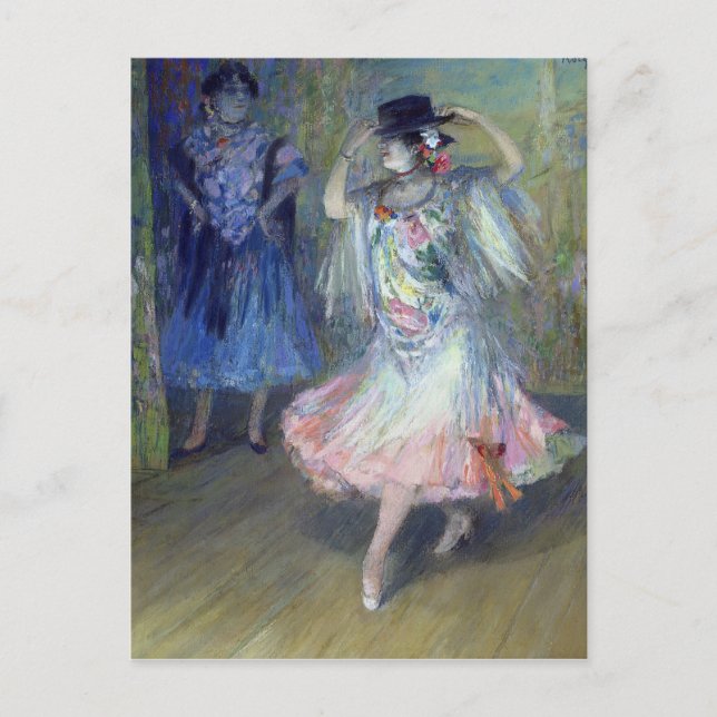 Två spanska dansare, 1852 vykort (Framsida)