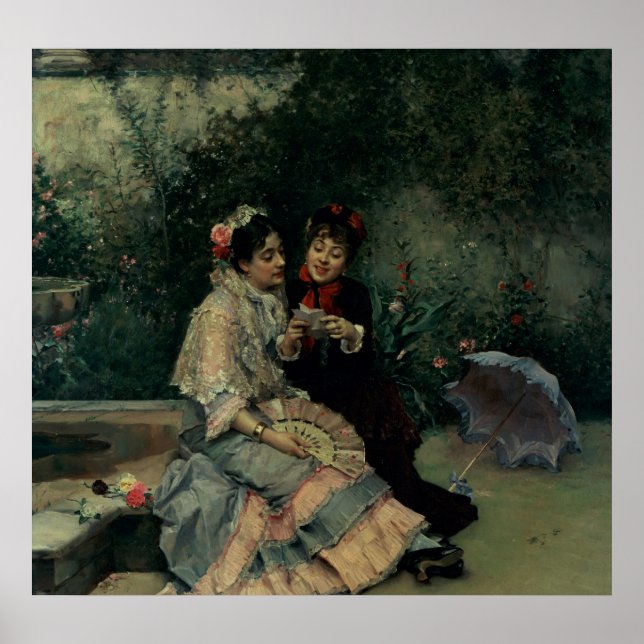 Två spanska kvinnor poster (Framsidan)