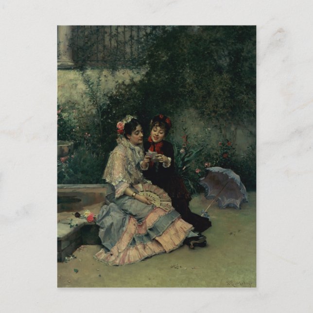 Två spanska kvinnor vykort (Framsida)