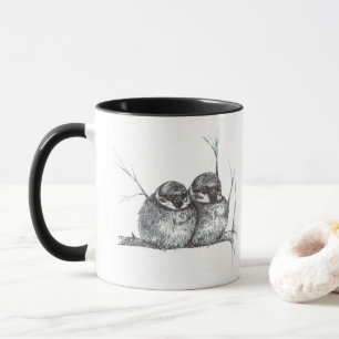 Två sparrows mugg