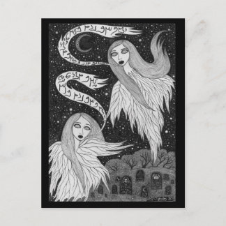 Två Spöken-vykort Vykort