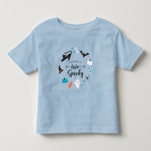Två Spooky Boy Födelsedagsfest T Shirt