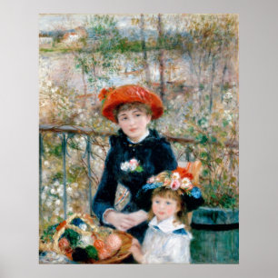 Två staplar - renoir Impressionist Painting Poster