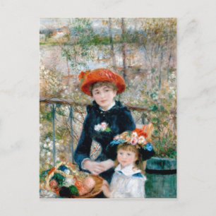 Två staplar - renoir Impressionist Painting Vykort