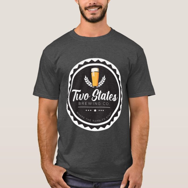 Två Stater Brewing Co. Logotyp T-Shirt (Framsida)
