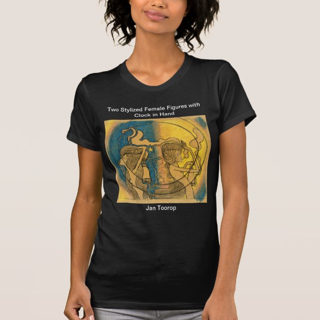 Två stiliserade kvinnliga Figurer Jan Toorop T Shirt (Framsida)