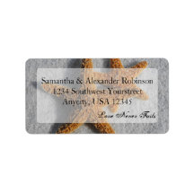 Två stjärnfiskar i Sand, Beach Wedding